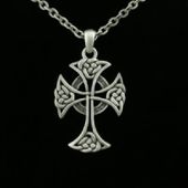 J067 Celtic Cross Necklace All Jewelry Packages with Custom Back Card & OPP Bag Lead Free Alloy