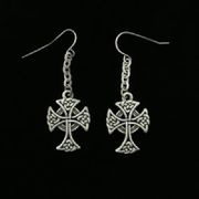 J068 Celtic Cross Earrings All Jewelry Packages with Custom Back Card & OPP Bag Lead Free Alloy