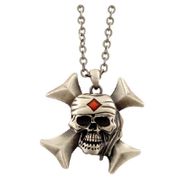 J070 Skull X Pendant All Jewelry Packages with Custom Back Card & OPP Bag Lead Free Alloy