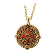 J071 Skull Compass Pendant All Jewelry Packages with Custom Back Card & OPP Bag Lead Free Alloy