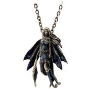 J082 Gemstone Fairy Sapphire Necklace All Jewelry Packages with Custom Back Card & OPP Bag Lead Free Alloy