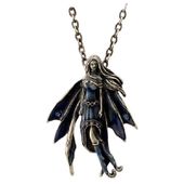 J082 Gemstone Fairy Sapphire Necklace All Jewelry Packages with Custom Back Card & OPP Bag Lead Free Alloy