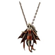 J083 Gemstone Fairy Garnet Necklace All Jewelry Packages with Custom Back Card & OPP Bag Lead Free Alloy