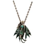 J085 Gemstone Fairy Jade Necklace All Jewelry Packages with Custom Back Card & OPP Bag Lead Free Alloy