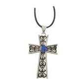 J089 Cross w/Blue Gemstone All Jewelry Packages with Custom Back Card & OPP Bag Lead Free Alloy J089 Cross w/Blue Gemstone All Jewelry Packages with Custom Back Card & OPP Bag Lead Free Alloy