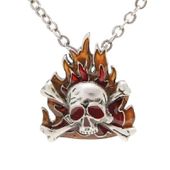 J102 Pirate Flames All Jewelry Packages with Custom Back Card & OPP Bag Lead Free Alloy