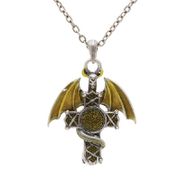 J126 Dragon Cross All Jewelry Packages with Custom Back Card & OPP Bag Lead Free Alloy