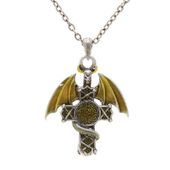 J126 Dragon Cross All Jewelry Packages with Custom Back Card & OPP Bag Lead Free Alloy