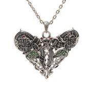 J132 Celtic Dragon Heart All Jewelry Packages with Custom Back Card & OPP Bag Lead Free Alloy