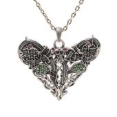 J132 Celtic Dragon Heart All Jewelry Packages with Custom Back Card & OPP Bag Lead Free Alloy