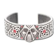 J134 Celtic Skull Bracelet All Jewelry Packages with Custom Back Card & OPP Bag Lead Free Alloy