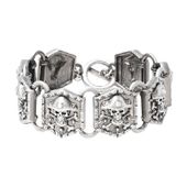 J142 Pirate Skull Bracelet All Jewelry Packages with Custom Back Card & OPP Bag Lead Free Alloy