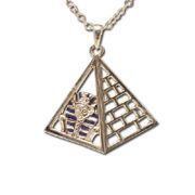 J170 King Tut Praymid Necklace All Jewelry Packages with Custom Back Card & OPP Bag Lead Free Alloy