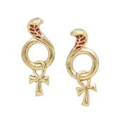 J180 Ankh Earrings All Jewelry Packages with Custom Back Card & OPP Bag Lead Free Alloy