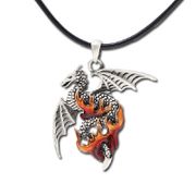 J184 Flame Dragon All Jewelry Packages with Custom Back Card & OPP Bag Lead Free Alloy