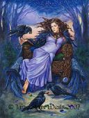Kelly of Ravenwood by Jane Starr Weils 8"x10" Ceramic Art Tile with recessed hangers for tabletop or wall hanging purposes Kelly of Ravenwood by Jane Starr Weils 8"x10" Ceramic Art Tile with recessed hangers for tabletop or wall hanging purposes
