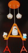Kids lighting Novelty ceiling pendant Chandelier Size: 14''x12.8''x7.6''