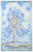 Lady of the Lake Guinevere by Meredith Dillman   8"x10" Ceramic Art Tile with recessed hangers for tabletop or wall hanging purposes