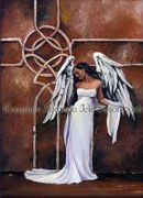 Legacy by Abranda Icle Sisson   8"x10" Ceramic Art Tile with recessed hangers for tabletop or wall hanging purposes