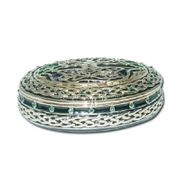 Life Tree - Celtic Jewelry Box Designed by Jody Bergsma Enameled pewter box bejeweled with Austrian crystals