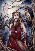 Lilith by Jennifer Galasso 8"x10" Ceramic Art Tile with recessed hangers for tabletop or wall hanging purposes Lilith by Jennifer Galasso 8"x10" Ceramic Art Tile with recessed hangers for tabletop or wall hanging purposes