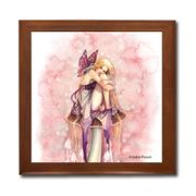 Littlest Fairy Ceramic Tile Box by Artist Selina Fenech Dark wood jewely box measures 5 1/8" x 5 1/8" x 2 3/4" and is fully lined on the inside