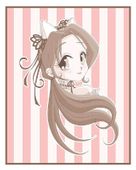 Lolita De Chocolat by Chrissy Clark 8"x10" Ceramic Art Tile with recessed hangers for tabletop or wall hanging purposes Lolita De Chocolat by Chrissy Clark 8"x10" Ceramic Art Tile with recessed hangers for tabletop or wall hanging purposes