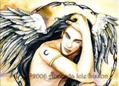 Lucious by Abranda Icle Sisson 8"x10" Ceramic Art Tile with recessed hangers for tabletop or wall hanging purposes Lucious by Abranda Icle Sisson 8"x10" Ceramic Art Tile with recessed hangers for tabletop or wall hanging purposes