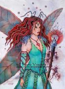 Lyght Bearer by Vicki Visconti Tilley   8"x10" Ceramic Art Tile with recessed hangers for tabletop or wall hanging purposes