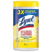 Lysol Disinfecting Wipes, Lemon & Lime Blossom Scent - 80 ct Lysol Disinfecting Wipes, Lemon & Lime Blossom Scent - 80 ct