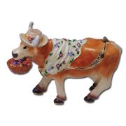 Madame Lavache Jeweled Box Pewter Licensed product copyrighted by CowParade Holdings Corporation 2008