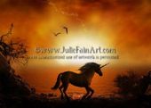 Majestic Print by Julie Fain 8"x10" Ceramic Art Tile with recessed hangers for tabletop or wall hanging purposes Majestic Print by Julie Fain 8"x10" Ceramic Art Tile with recessed hangers for tabletop or wall hanging purposes