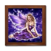 Memoria Ceramic Tile Box by Artist Selina Fenech Dark wood jewely box measures 5 1/8" x 5 1/8" x 2 3/4" and is fully lined on the inside Memoria Ceramic Tile Box by Artist Selina Fenech Dark wood jewely box measures 5 1/8" x 5 1/8" x 2 3/4" and is fully lined on the inside