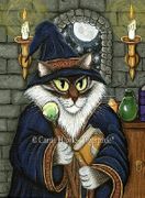 Merlin The Magician by Carrie Hawks   8"x10" Ceramic Art Tile with recessed hangers for tabletop or wall hanging purposes