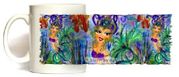 Mermaid Queen Mug by Artist Sherri Baldy 11oz Coffee Mugs Microwave and Dishwasher Safe