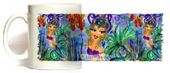 Mermaid Queen Mug by Artist Sherri Baldy 11oz Coffee Mugs Microwave and Dishwasher Safe