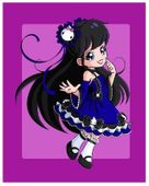 Midnight Boo by Chrissy Clark 8"x10" Ceramic Art Tile with recessed hangers for tabletop or wall hanging purposes Midnight Boo by Chrissy Clark 8"x10" Ceramic Art Tile with recessed hangers for tabletop or wall hanging purposes