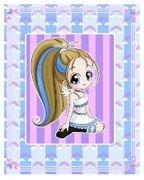 Mischevous Little Angel by Chrissy Clark   8"x10" Ceramic Art Tile with recessed hangers for tabletop or wall hanging purposes