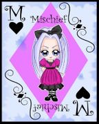 Mischief by Chrissy Clark   8"x10" Ceramic Art Tile with recessed hangers for tabletop or wall hanging purposes