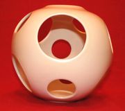 Modern Contemporary Ceramic Portugese Centerpiece Flower Vase