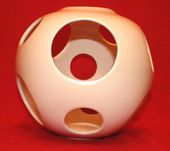 Modern Contemporary Ceramic Portugese Centerpiece Flower Vase