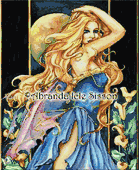 Moon Dancer by Abranda Icle Sisson 8"x10" Ceramic Art Tile with recessed hangers for tabletop or wall hanging purposes Moon Dancer by Abranda Icle Sisson 8"x10" Ceramic Art Tile with recessed hangers for tabletop or wall hanging purposes