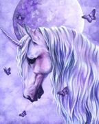 Moonlit Magic by Selina Fenech   8"x10" Ceramic Art Tile with recessed hangers for tabletop or wall hanging purposes