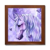 Moonlit Magic Ceramic Tile Box by Artist Selina Fenech Dark wood jewely box measures 5 1/8" x 5 1/8" x 2 3/4" and is fully lined on the inside Moonlit Magic Ceramic Tile Box by Artist Selina Fenech Dark wood jewely box measures 5 1/8" x 5 1/8" x 2 3/4" and is fully lined on the inside