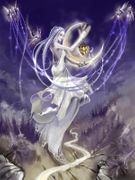 Moonrise by Stephanie Law   8"x10" Ceramic Art Tile with recessed hangers for tabletop or wall hanging purposes