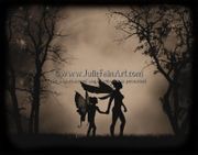 Motherhood by Julie Fain  8"x10" Ceramic Art Tile with recessed hangers for tabletop or wall hanging purposes