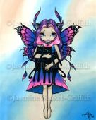 My Three Kitties by Jasmine Becket Griffith 8"x10" Ceramic Art Tile with recessed hangers for tabletop or wall hanging purposes My Three Kitties by Jasmine Becket Griffith 8"x10" Ceramic Art Tile with recessed hangers for tabletop or wall hanging purposes