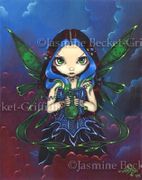 Nepenthe by Jasmine Becket Griffith  8"x10" Ceramic Art Tile with recessed hangers for tabletop or wall hanging purposes