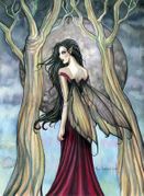 Night At Last by Molly Harrison  8"x10" Ceramic Art Tile with recessed hangers for tabletop or wall hanging purposes