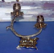 Pair of Beautiful Brass Candleholders Candelabras